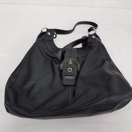 Coach Soho Black Leather Shoulder Bag