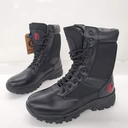 Rockrooster Men's Vega 8in Black Soft Toe Tactical Boots Size 9.5 NWT