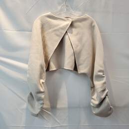 COS Wool Blend Open-Back Bolero Crop Sweater Top NWT Women's Size XS alternative image