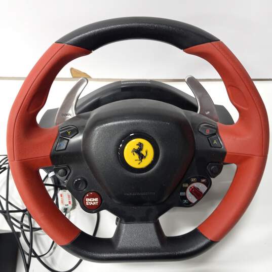 Microsoft XBOX ONE ThrustMaster Ferrari 458 Spider Racing Wheel & Pedals image number 2