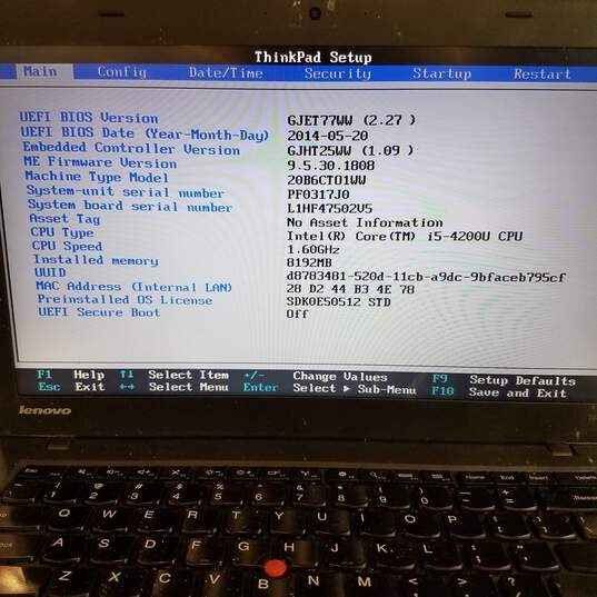 Lenovo ThinkPad T440 14in Laptop Intel i5-4200U CPU 8GB RAM & HDD image number 9