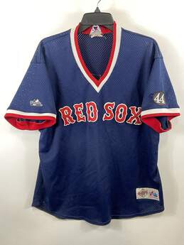 Diamond Collection Men Blue Boston Red Fox #17 Jersey XL