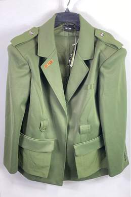 Adidas Ivy Park Women Green Twill Suit Jacket 1X