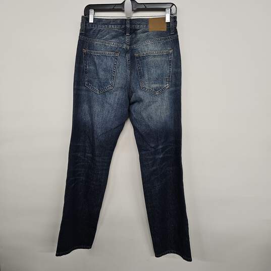 AERO Blue Distressed Relaxed Denim Jeans image number 2