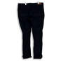Womens Blue Dark Wash Stretch Pockets Comfort Skinny Leg Jeans Size 10 image number 2