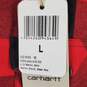 Carhartt Men Red Buffalo Plaid Button Up L NWT image number 4