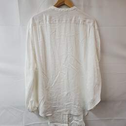 The Kooples Paris White LS Button Up Shirt Woman's 2 alternative image