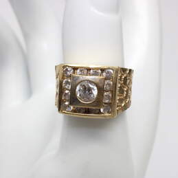 10K Yellow Gold CZ Accent Ring(Size 6.5)-6.8g alternative image