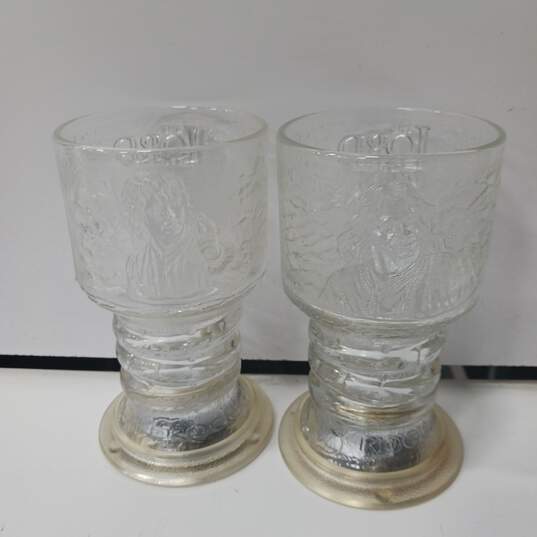 Lord Of The Rings Glass Goblets Collection Assorted 4pc Lot image number 4