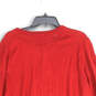 NWT Womens Red V-Neck Long Sleeve Knit Pullover Sweater Size XL image number 4