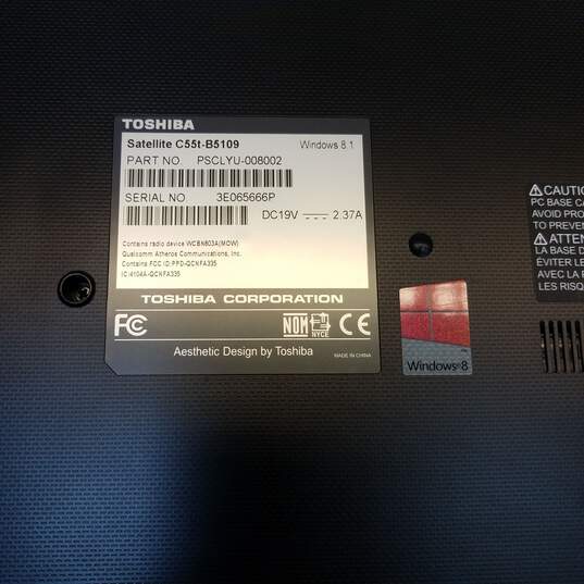 Toshiba Satellite C55T-B5109 Intel Core i3 Windows 8 image number 9