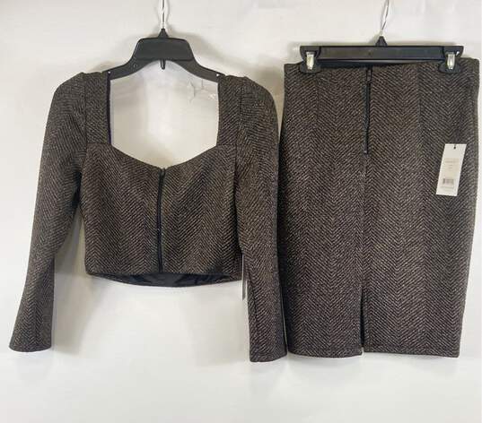 Ali & Jay Brown 2 Pc Skirt Set - Size Medium image number 2