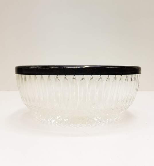 F.B. Rogers Silver Company Vintage Cut Crystal Bowl image number 2