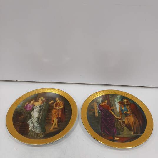 Bundle of 6 Danbury Mints Ten Commandment Plates In Box image number 4