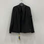 NWT Womens Black Pockets Long Sleeve Hooded Full Zip Jacket Size Small image number 2