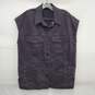 Eileen Fisher MN's Black Button Denim Vest Size S/P image number 1