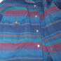 Pendleton Wool Button Up Striped Flannel Shirt Size L image number 4