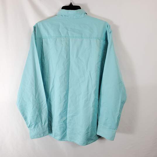 Tommy Bahama Men Turquoise Button Up L NWT image number 2