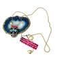 NWT Designer Betsey Johnson Gold-Tone Black Zombie Skull Pendant Necklace image number 2