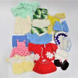 Vintage Handmade Knit & Crocheted Baby & Doll Clothing