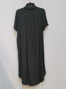 NWT Whistles Womens Olive Green Short Sleeve Pockets Shirt Dress Size 8 alternative image