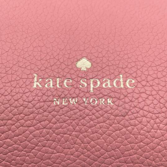 Kate Spade Womens Pink Adjustable Strap Triple Compartment Shoulder Bag Purse image number 5