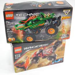Racers & Technic Factory Sealed Sets 8493: Red Ace & 42149: Monster Jam Dragon