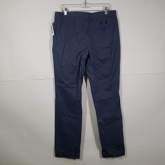 Mens Regular Fit Flat Front Belt Loops Straight Leg Aiden Chino Pants Size 34X34 image number 2