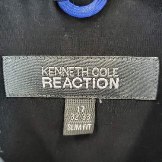 Kenneth Cole Reaction Men Black Dot Dress Shirt XL image number 3