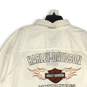 Genuine MotorClothes Harley Davidson Mens White Button-Up Shirt Size 4XL image number 4