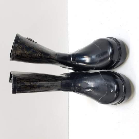  Michael Kors Karis Rain Boots Black 9 M
