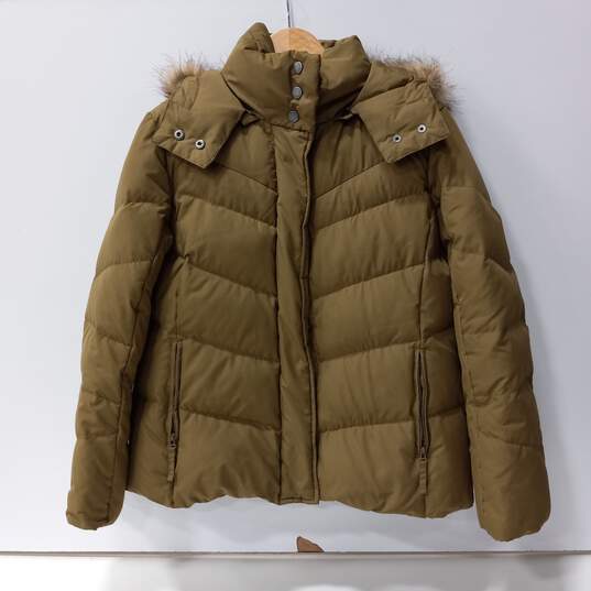 Tommy Hilfiger Green Parka/Winter Coat Size L image number 4