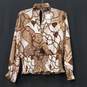 NY&CO Women Brown Graphic Blouse XS NWT image number 1