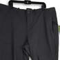 NWT Womens Gray Flat Front Zipper Pocket Straight Leg Ankle Pants Size 2X image number 3