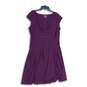 American Living Womens Purple Surplice Neck Sleeveless A-Line Dress Size 16 image number 1