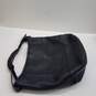 Cole Haan Black Pebbled Leather Bucket Hobo Shoulder Tote Bag image number 8