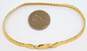 14K Yellow Gold Herringbone Chain Bracelet 8.4g image number 6