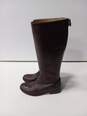 Frye Women's 3476431-DBN Brown Leather Melissa Riding Boots Size 7B image number 3