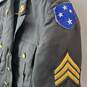 US Army Green Uniform Dress Jacket with Infantry Pin Men's 34L image number 3
