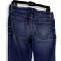 Womens Blue Denim Medium Wash Pockets Stretch Straight Leg Jeans Size 6 image number 4