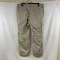 Men's Beige Relaxed Fit Cargo Pants, Sz. 42x30 image number 2