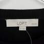 LOFT Petites Black & White Stripe Knit Midi Sweater Dress WM Size SP NWT image number 3