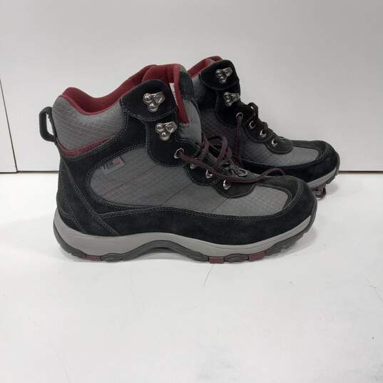 L.L Beans Women's Gray/Red/Black Tek 2.5 Waterproof Hiking Boots Size 11W image number 3