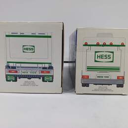 Pair of Hess Toy Vehicles Green/White Reacreaction Van & Toy Truck IOBs alternative image