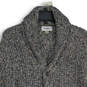 Mens Gray Knit Long Sleeve Pockets Button Front Cardigan Sweater Size M image number 3