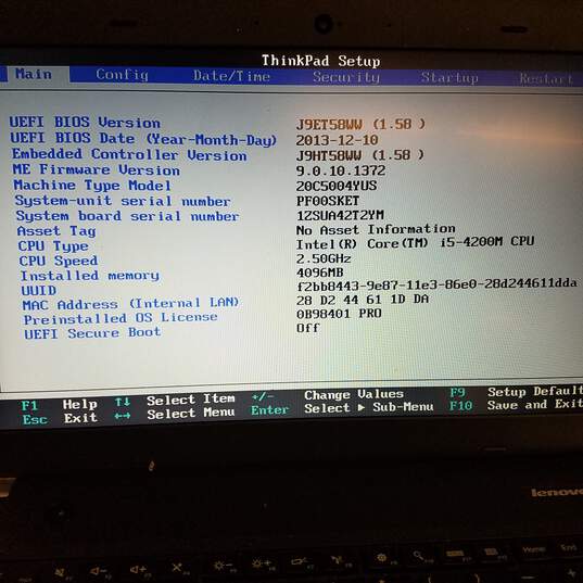 Lenovo ThinkPad Intel Core i5@2.5GHz Storage 500GB Memory 4Gb Screen 14 Inch image number 4