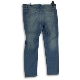 NWT J. Jill Womens Blue Denim 5-Pocket Design Medium Wash Ankle Jeans Size 16 alternative image