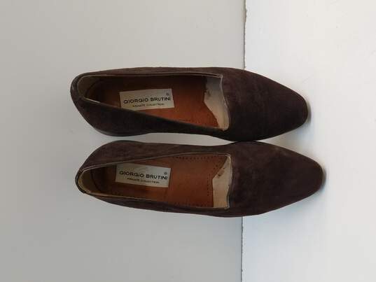 Giorgio Brutini Brown Shoes Size 9 image number 6