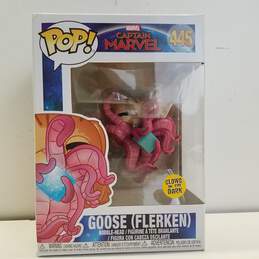 Funko Pop Marvel Captain Marvel Goose (Flerken) #445 Glow in the Dark CIB alternative image