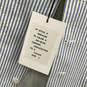 NWT Mens Blue White Striped Notch Lapel Three-Piece Suit Set Size 41R 33R image number 9
